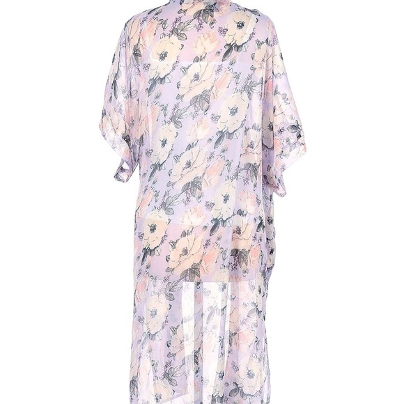 STEVE Madden Floral Kimono Duster One Size - Picture 3 of 7